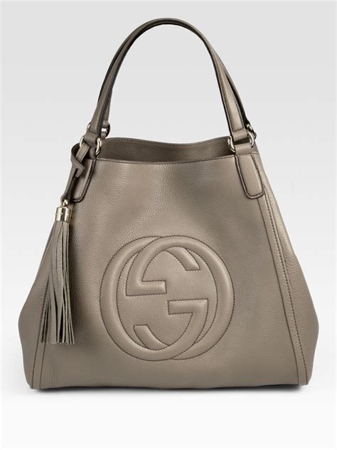 gray gucci purse